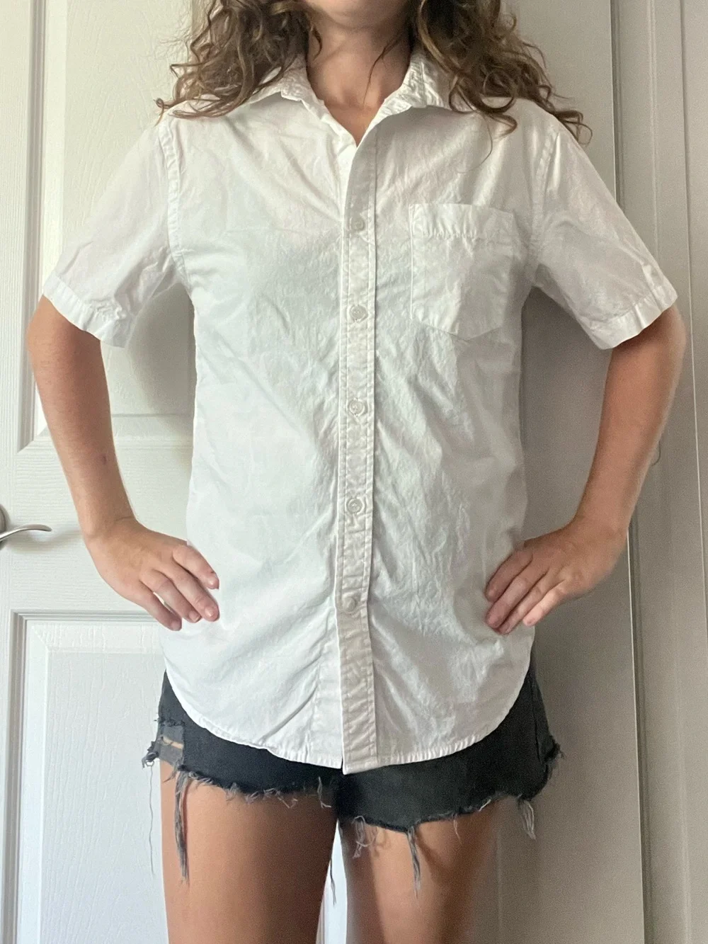 Banana Republic Short Sleeve Button Down Shirt